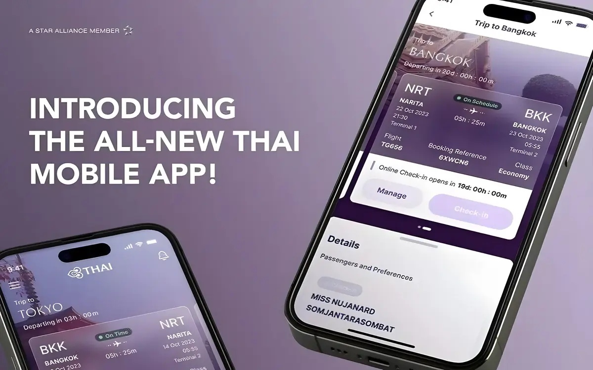 Bessere mobile app fuer thai airways veroeffentlicht