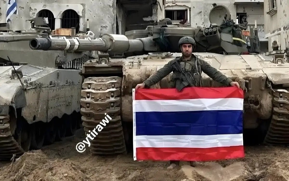 Foto eines israelischen soldaten mit thailaendischer flagge sorgt fuer aufregung