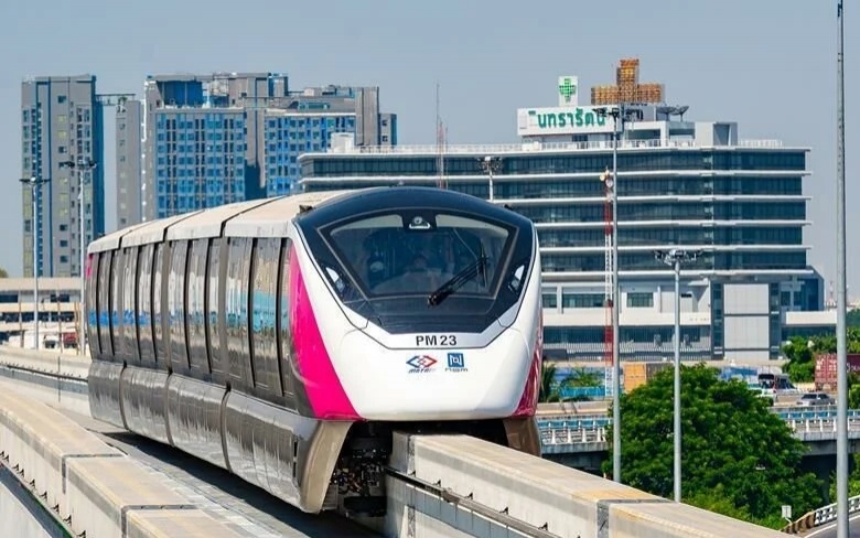 Bangkoks pink line monorail wird am 18 dezember eroeffnet kostenlose fahrten bis 2 januar