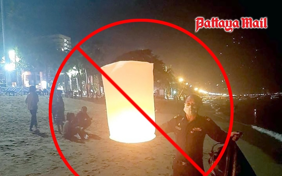 Buergermeister von pattaya warnt keine laternen am strand heute nacht