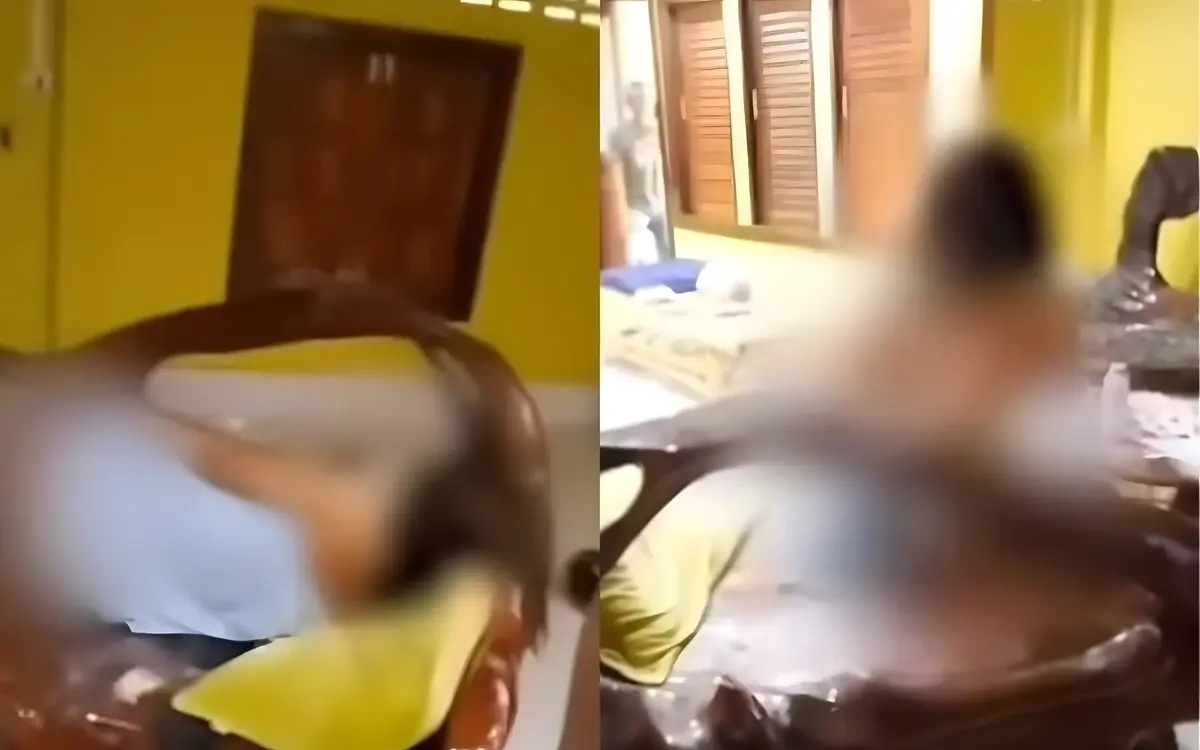 Nackte frau bricht in krabi in eine villa ein um in aller seelenruhe fernzusehen video
