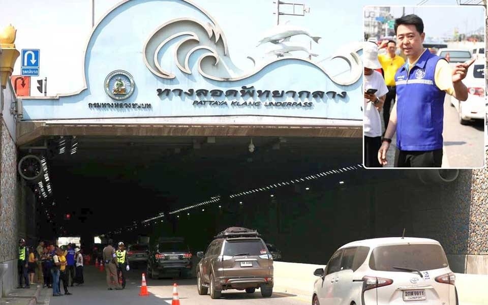 Pattaya beginnt mit dem austausch von 1 000 lampen in der unterfuehrung der central sukhumvit road