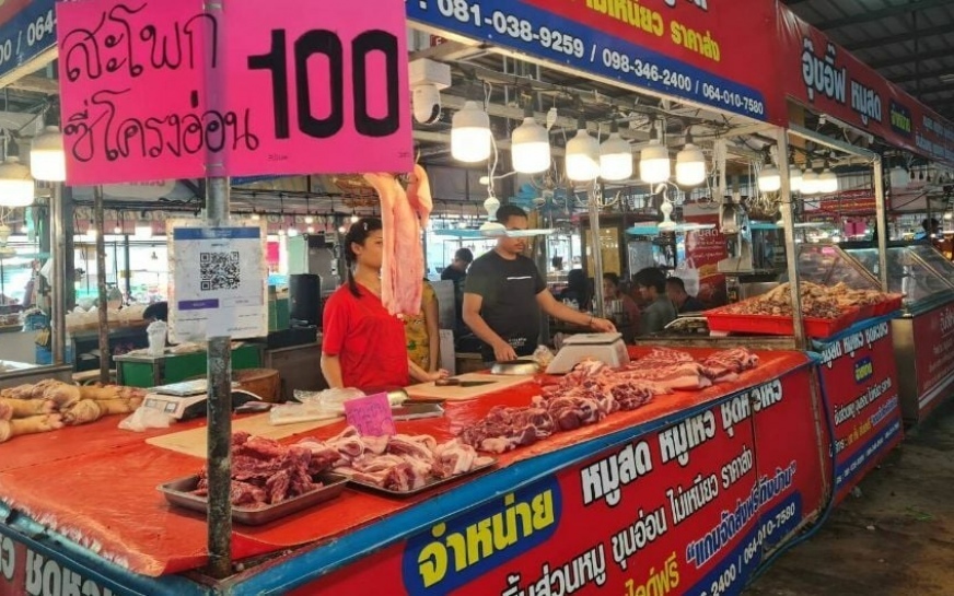 Preisverfall bei schweinefleisch in thailand aufgrund grassierenden schmuggels