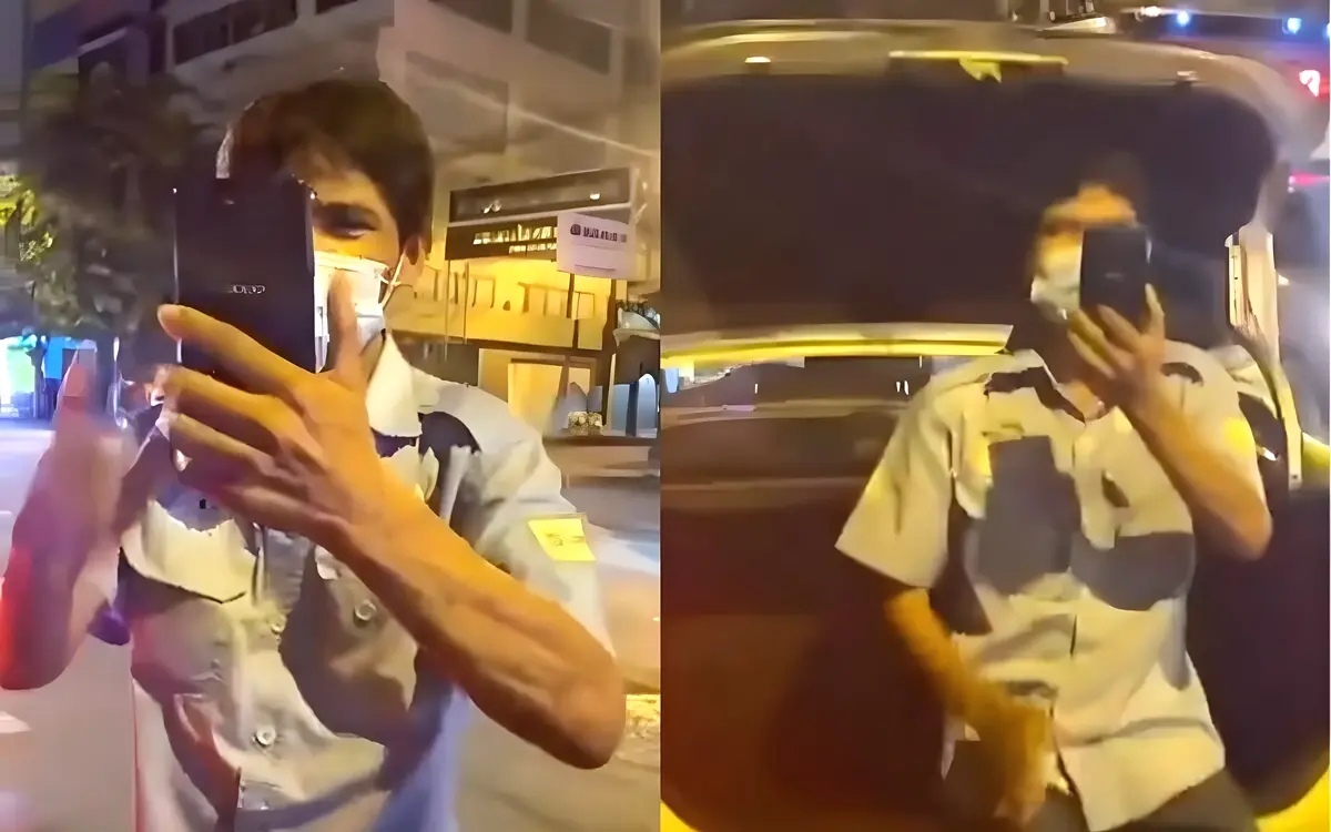Taxifahrer beschuldigt weiblichen fahrgast hinausgeworfen zu haben