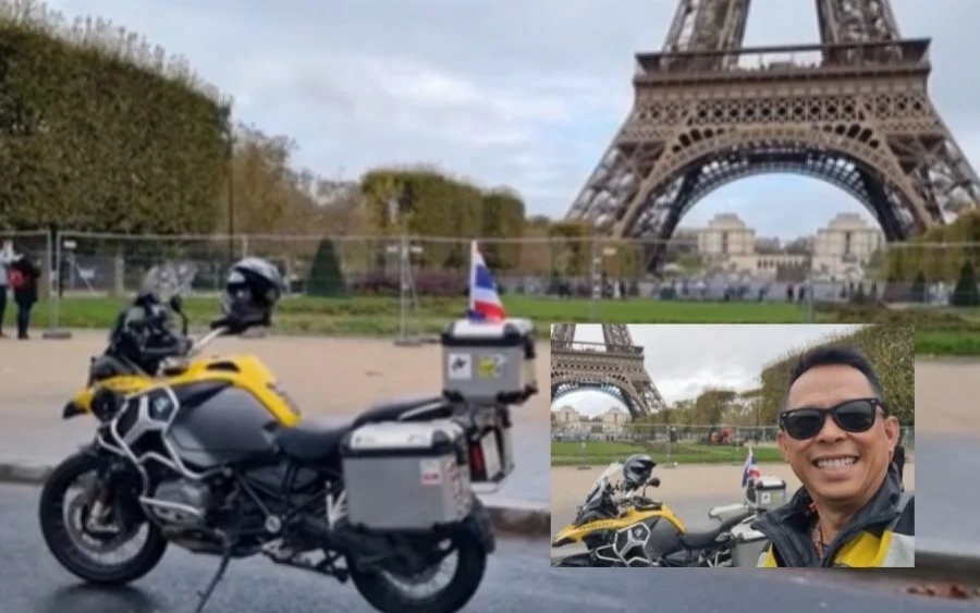 Thailaender faehrt mit dem motorrad 20 000 kilometer von thailand nach frankreich