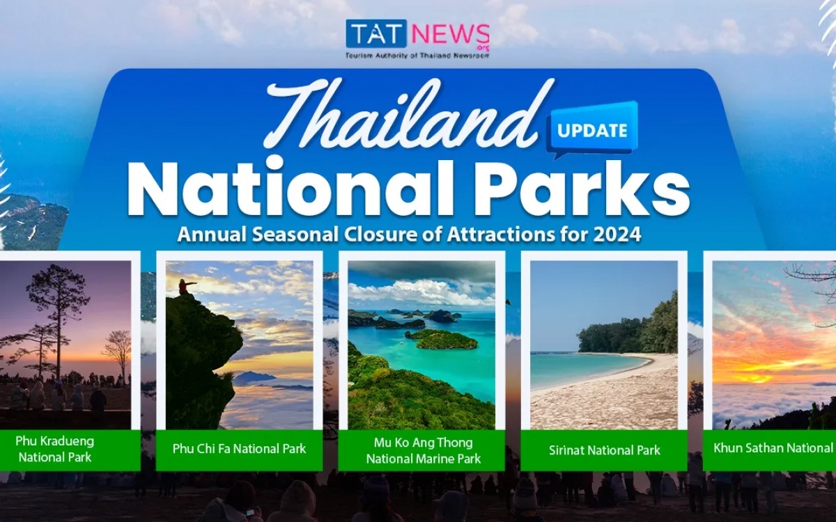 Thailands nationalparksystem kuendigt fuer 2024 die saisonale schliessung von attraktionen an