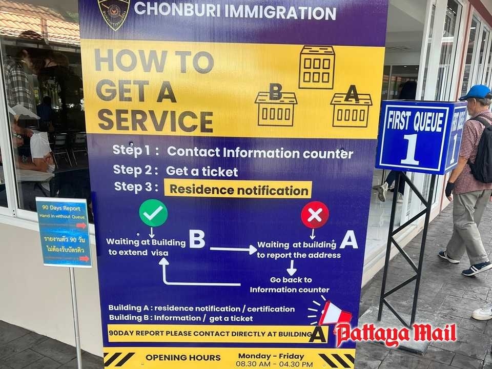 Einwanderungsbehoerde von pattaya jomtien bietet neue dienstleistungen an