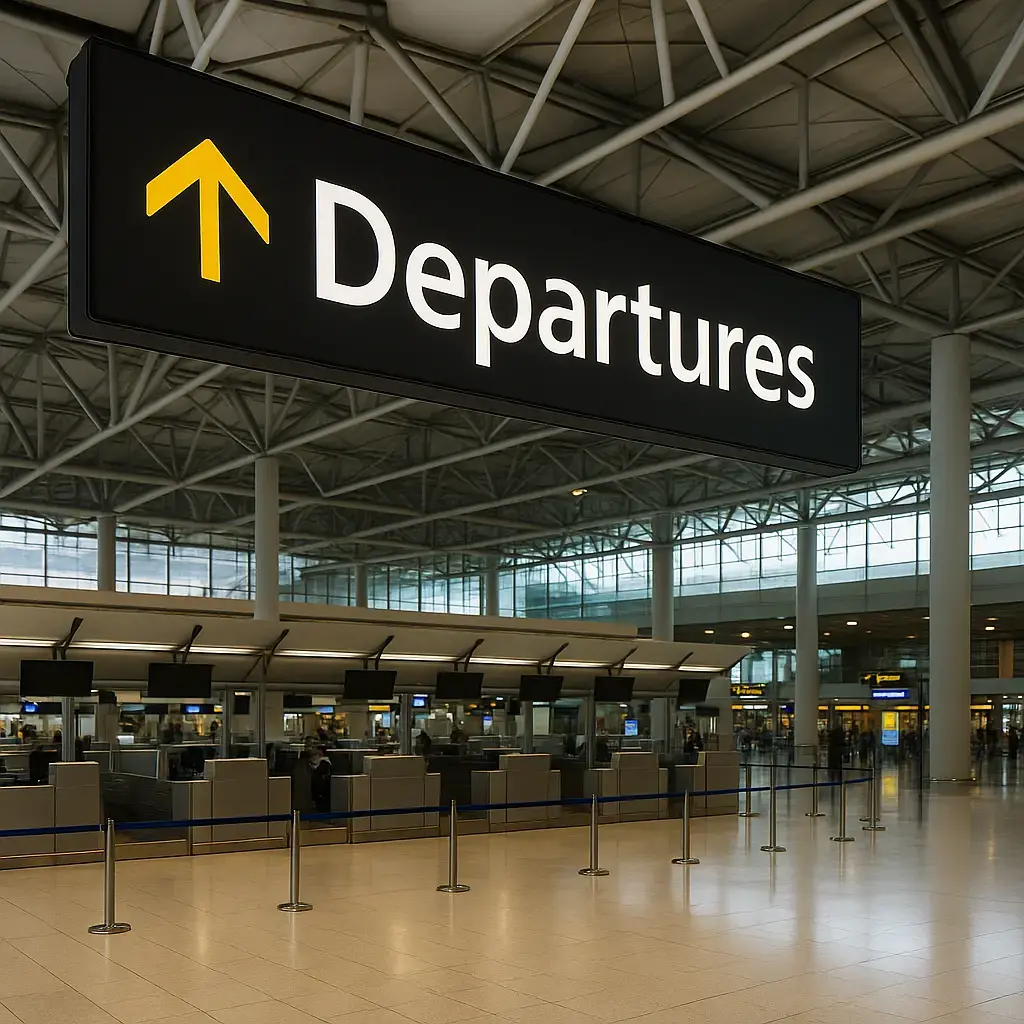 Abflug Flughafen