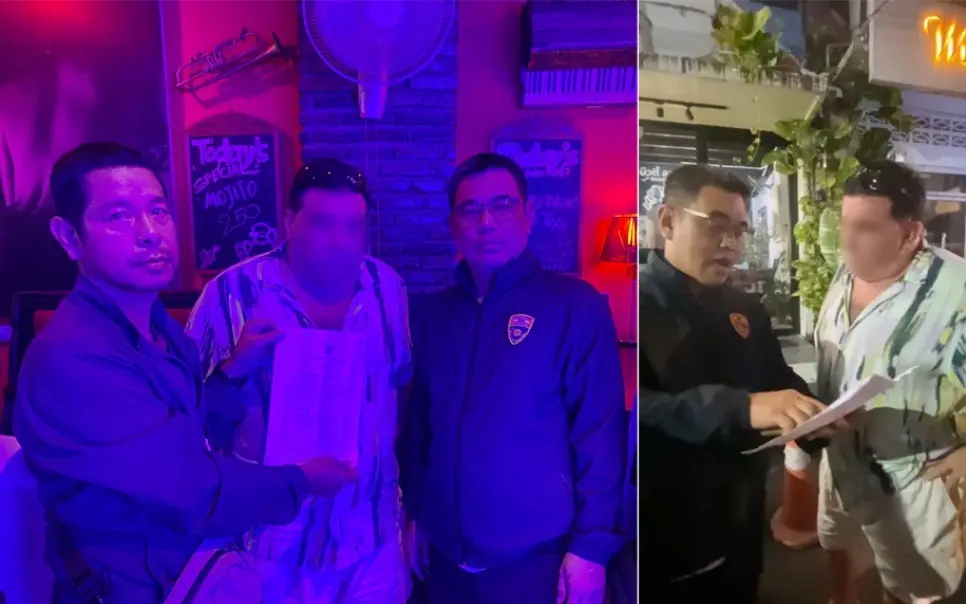 Amerikanischer expat in phuket bar festgenommen verstoss gegen das wirtschaftsgesetz fuer auslaender 60727038