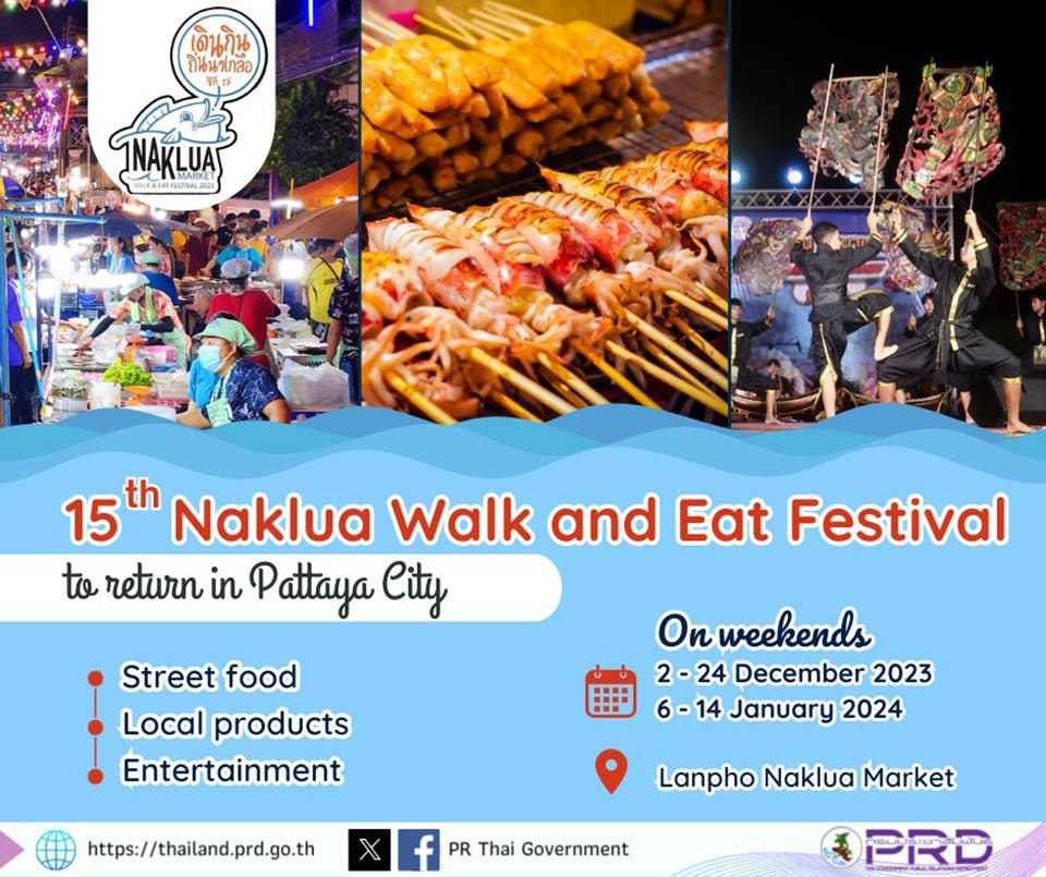 Das naklua walk and eat festival beginnt am 2 dezember in pattaya ed302c4b