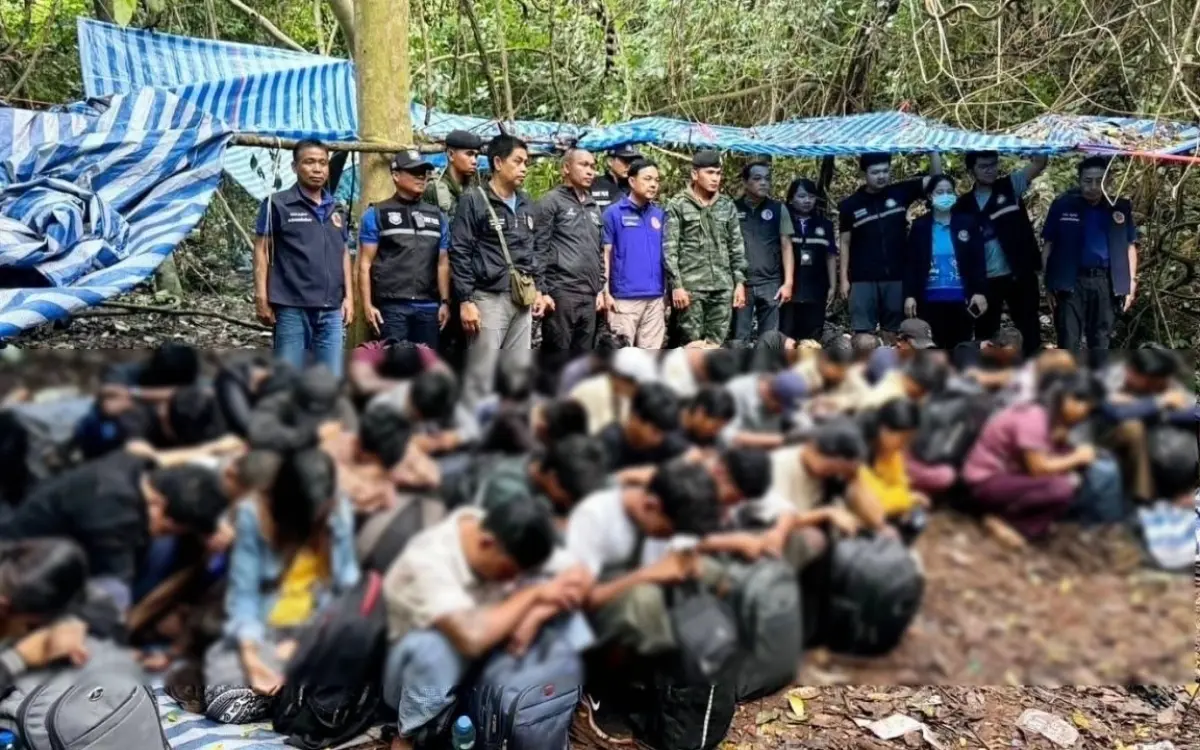 Chumphon: Thai Behörden entdecken Dschungelversteck mit 36 illegalen Migranten aus Myanmar