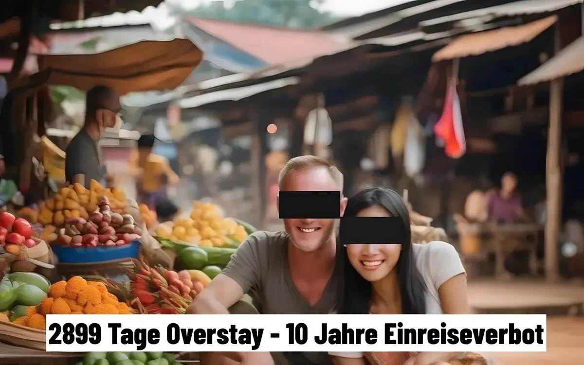 Einreiseversuch ins Land des Lächelns scheitert: Deutscher auf Blacklist – 8 Jahre Overstay