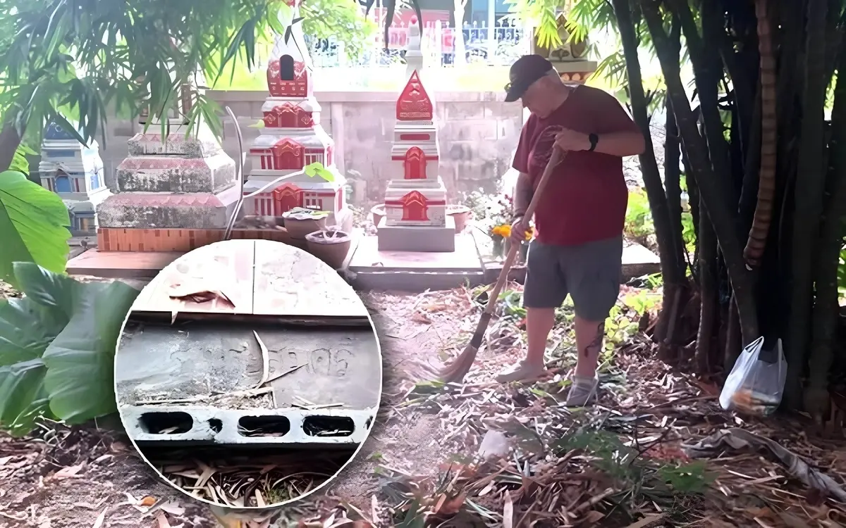 Ewige treue eines briten jedes jahr zeigt er seine liebe zu seiner verstorbenen thailaendischen 4c2b35ce