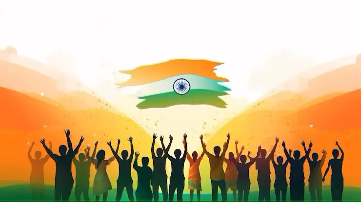 Indian republic day celebration digital art with people 23 2151070644