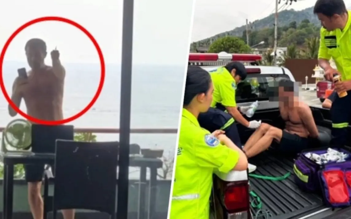 Iranischer tourist dreht durch geht mit spritze auf hotelpersonal in phuket durch 0edcdfe5