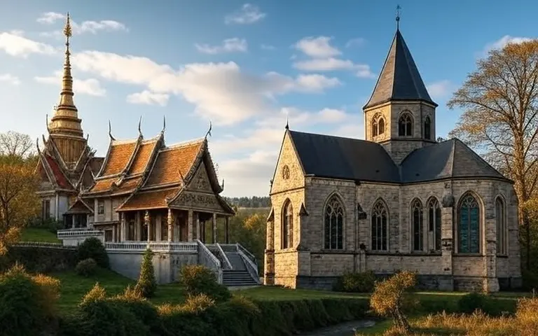 Kulturen im Fokus: Tempel und Kirchen
