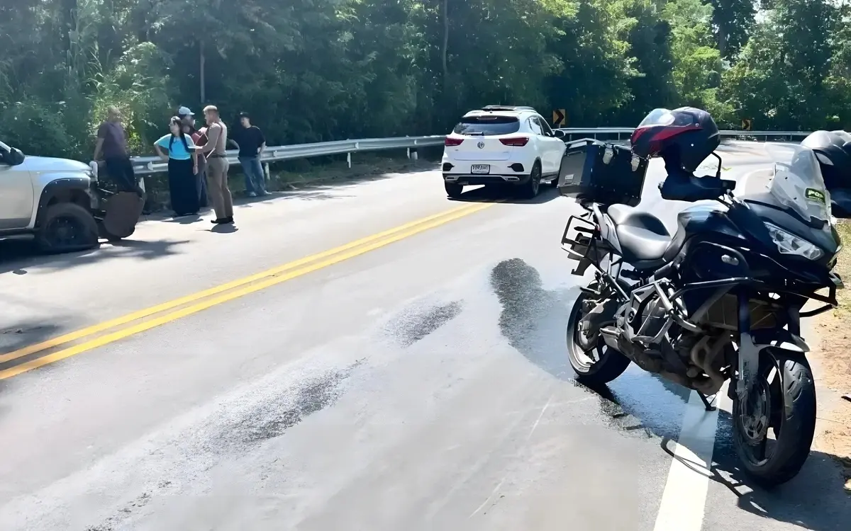 Motorradunfall in nan auslaender erleiden verletzungen bei kollision mit pickup 2723831e