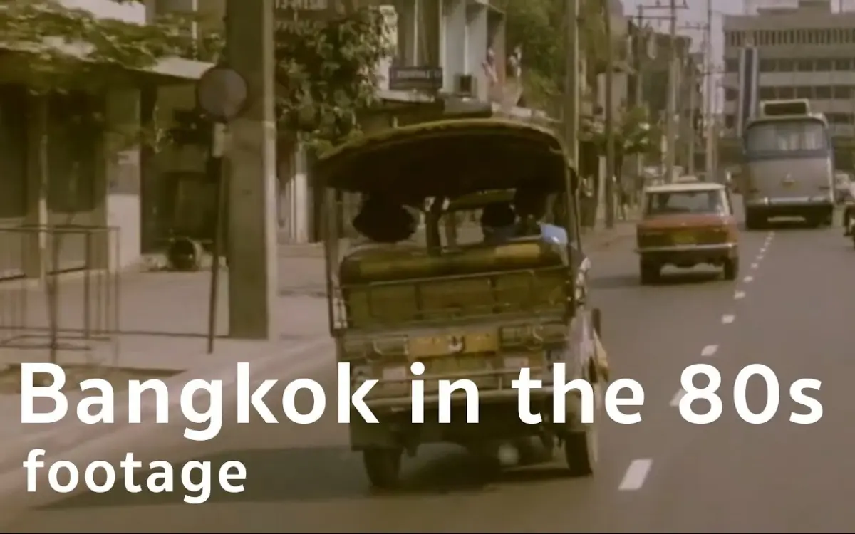 Nostalgisches filmmaterial aus bangkok der 1980er jahre 3b7f5833