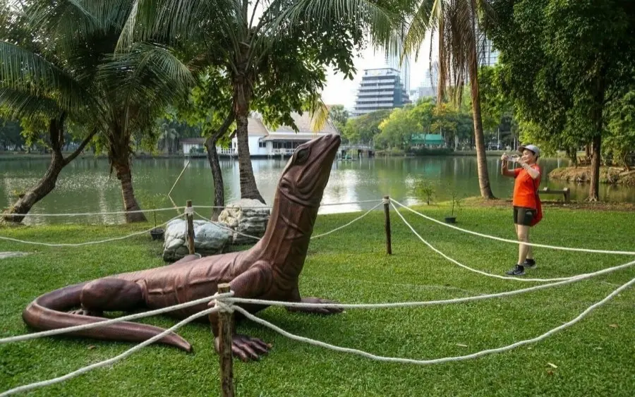 Riesen echse erobert bangkok 53c36813