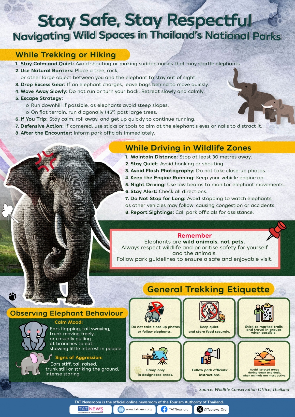 Sicherheitsrichtlinien fuer begegnung mit wilden elefanten in thailands wildnis b814ba77