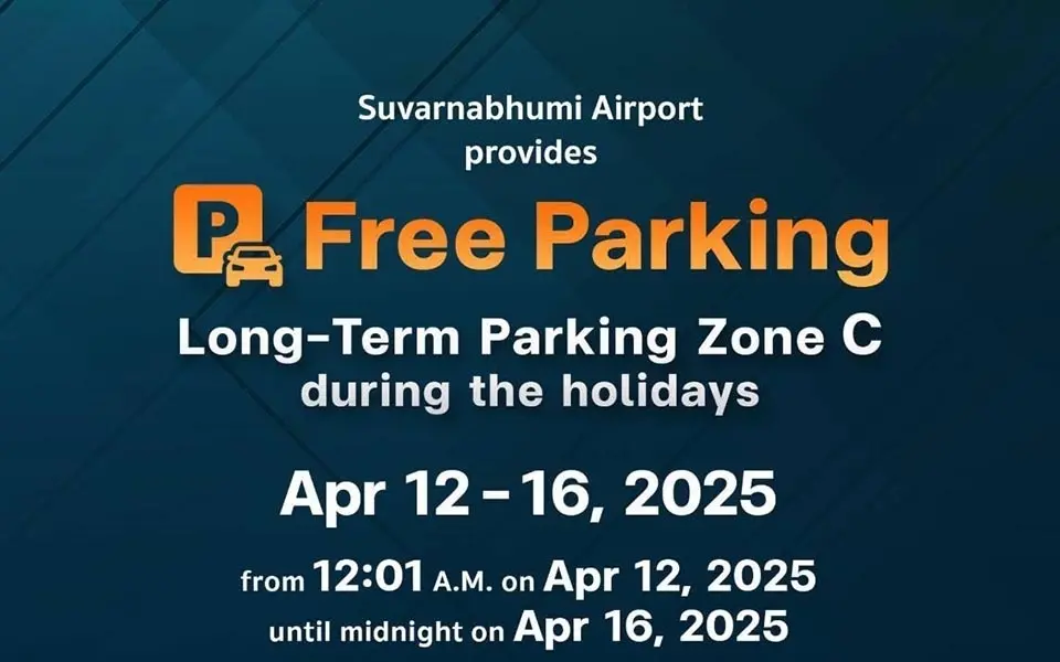 Songkran feiertage kostenloses parken am flughafen suvarnabhumi c6f0928c