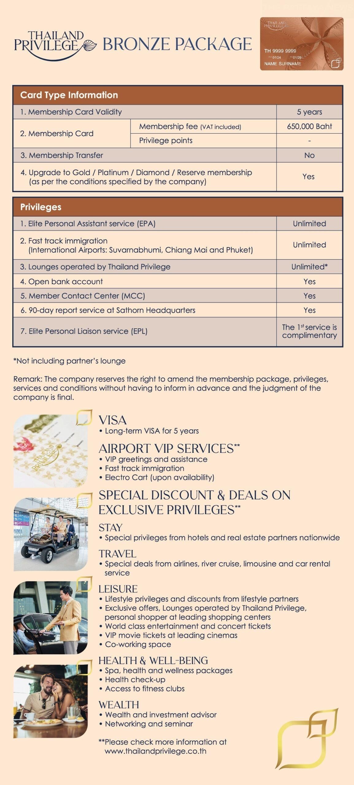 Thailand privilege card stellt neue bronze karte fuer langzeitaufenthalte fuer 5 jahre vor 74b9dbcf