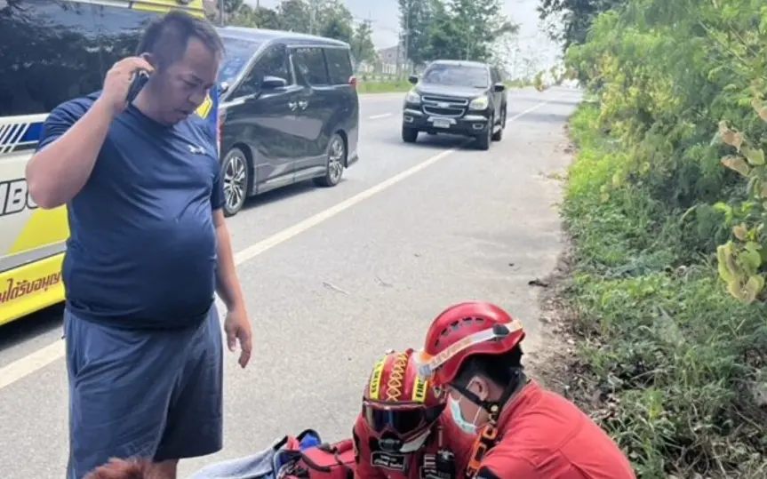 Tragischer verkehrsunfall belgischer radfahrer auf thailands highway toedlich verunglueckt d1a49840