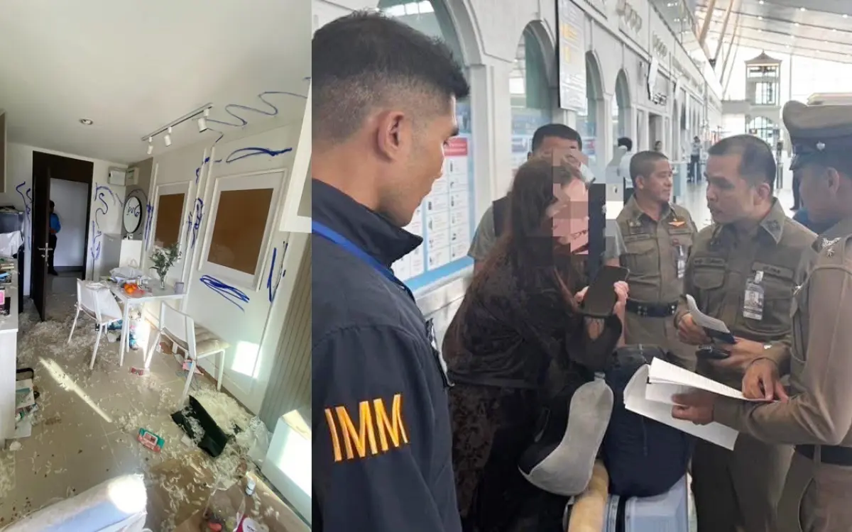 UPDATE: Ukrainerin verwüstet Mietwohnung in Phuket – JETZT Festnahme am Flughafen