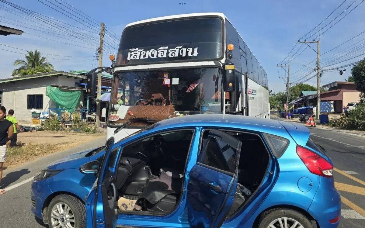 Unfall mit isan tanzgruppe in buriram drei verletzte nach kollision mit auto von deutschem 17c95128