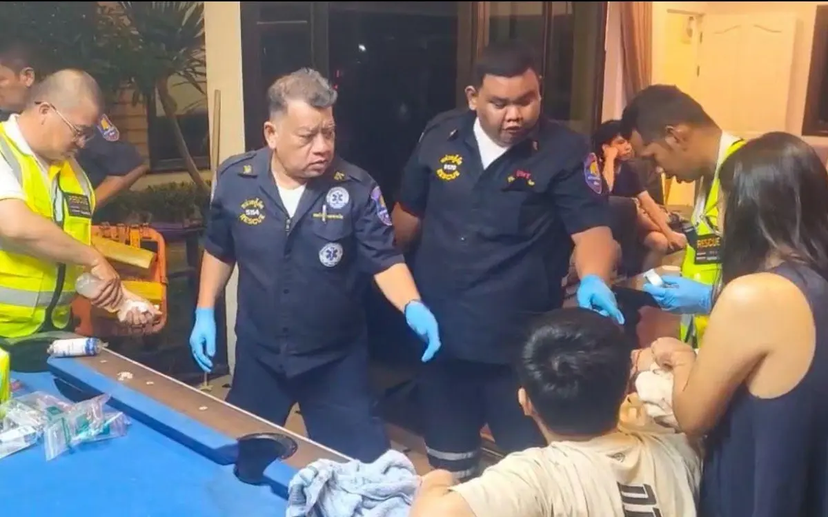 Verletzter bei Party-Unfall in Pattaya: 27-jähriger Ausländer in Behandlung