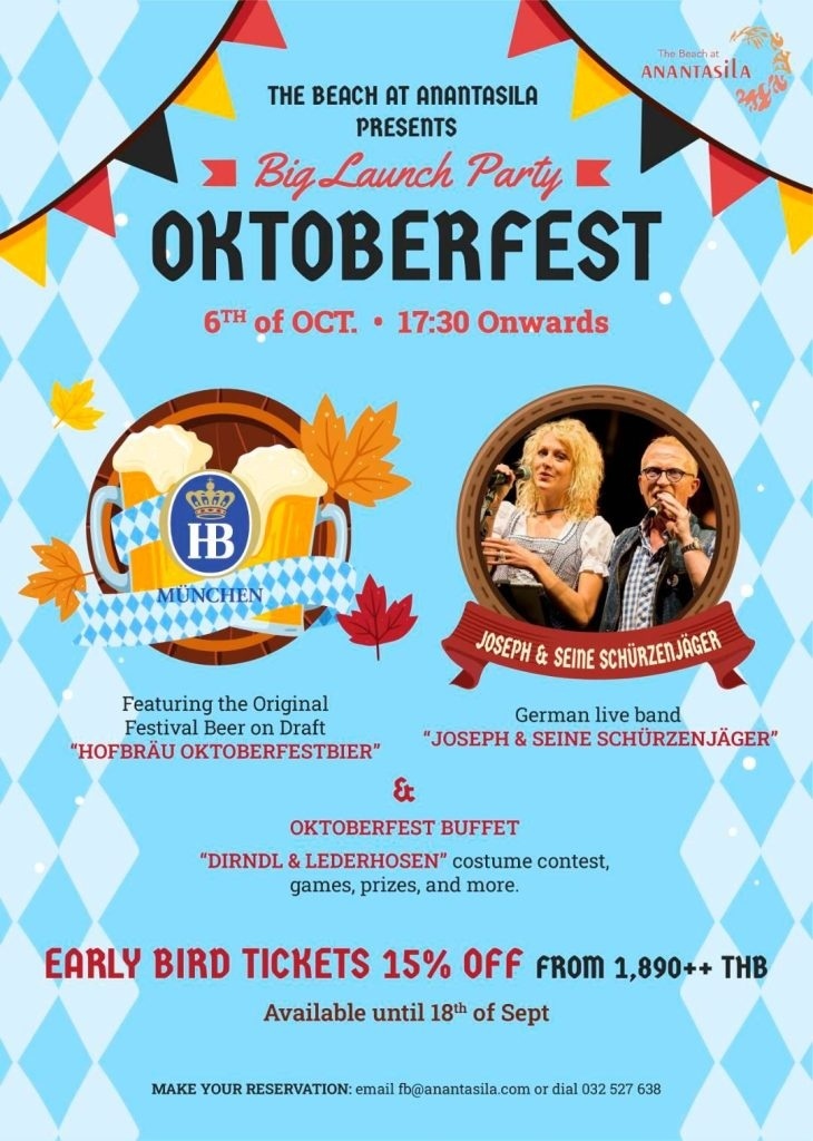 Verpassen sie nicht das oktoberfest in hua hin im anantasila am 6 oktober de4fe3c1
