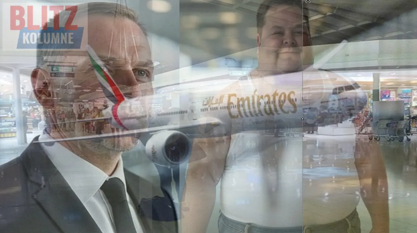 Passagier in Unterhemd: Chaos an Bord