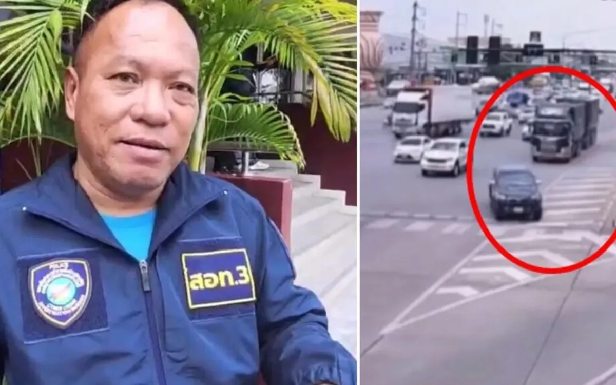 VIDEO: Cyber-Cop entkommt knapp – Wütender Trucker jagt ihn über Highway!