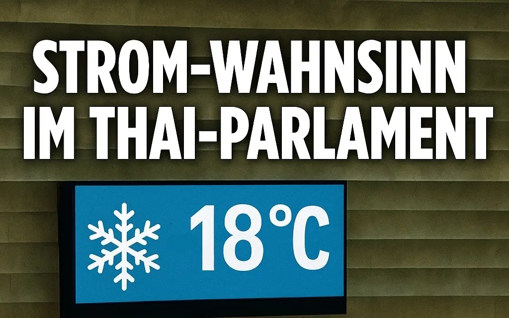 Luxus-Kälte auf Steuerzahlerkosten – Strom-Wahnsinn im Thai-Parlament