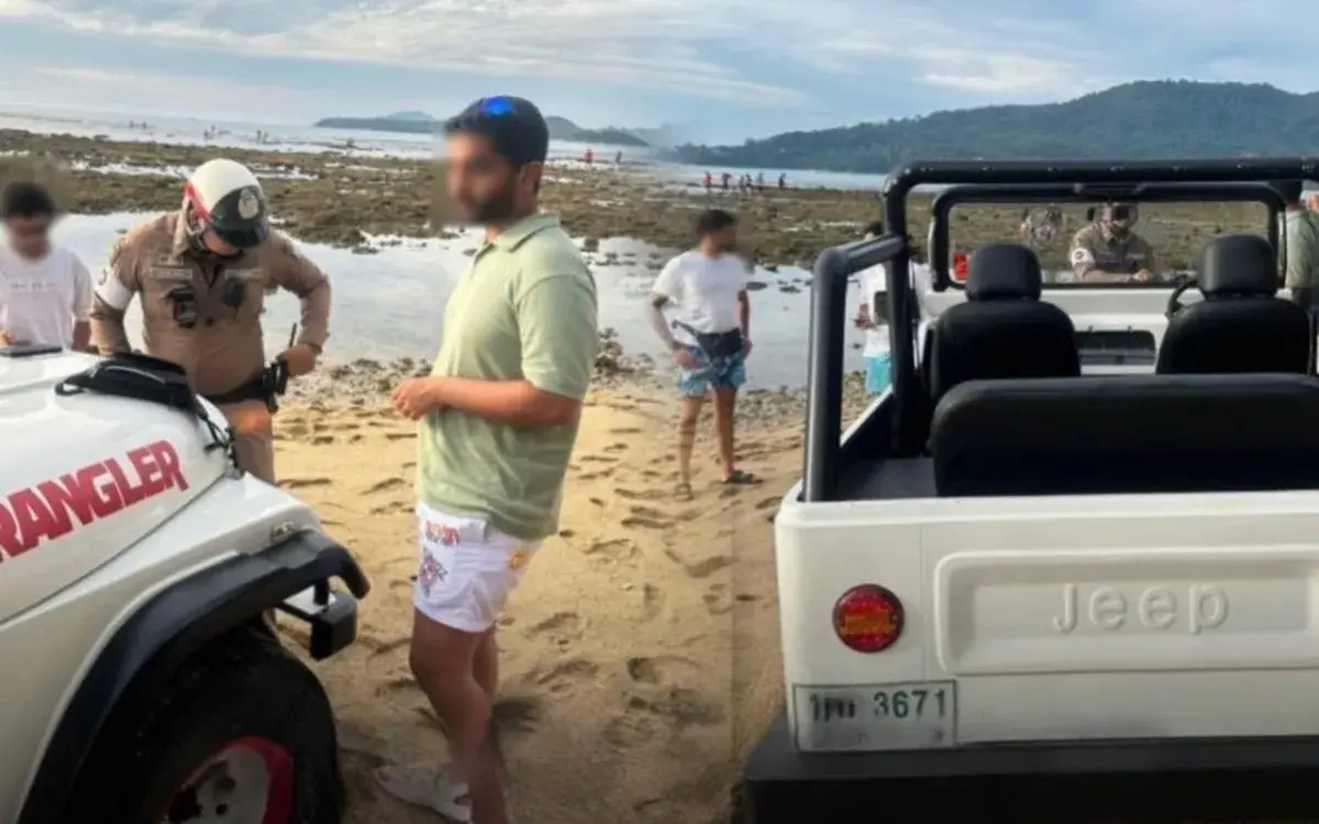 VIDEO: Peinlich! Tourist fährt Jeep auf Strand – und steckt fest