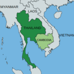 Thai-Schrift, Khmer-Worte: Die Wahrheit Thai-Schrift, Khmer-Worte: Die Wahrheit