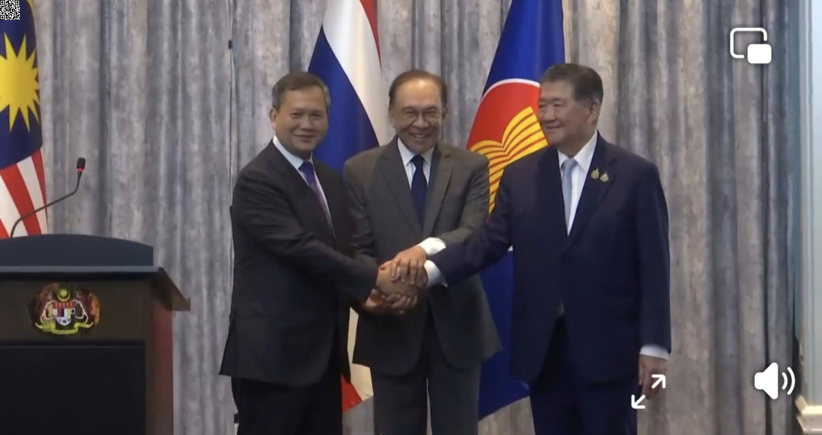 Gemeinsame Waffenruheerklärung zwischen Kambodscha und Thailand