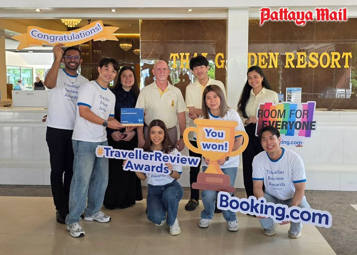 Thai Garden Resort Pattaya erhält Auszeichnung von Booking.com