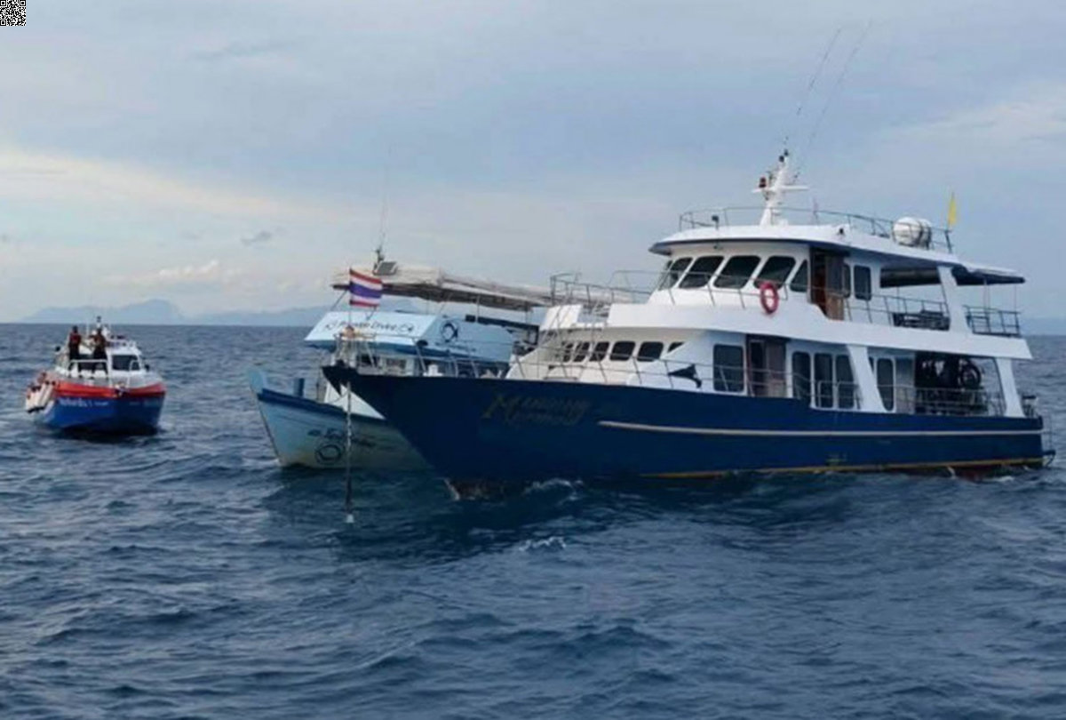 Touristen in Phuket von sinkendem Boot gerettet