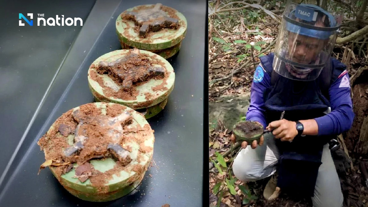Frisch verlegt: Landminen-Fund im Grenzgebiet zu Kambodscha