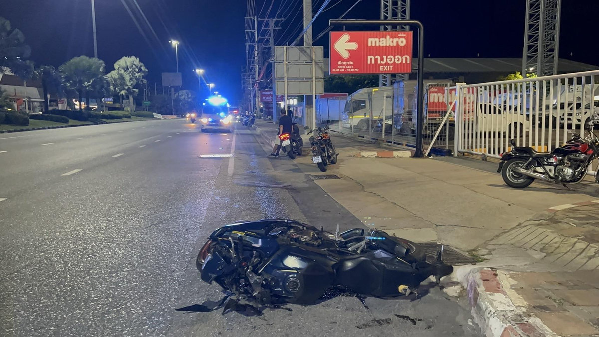 Rasende Touristen verunglücken – Motorradunfall in Pattaya