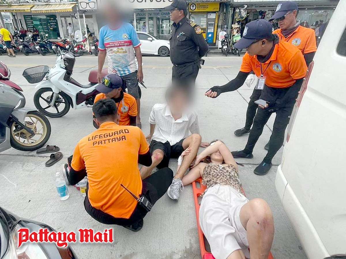 Crash in Pattaya: Zwei Ausländer verletzt