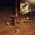 SUV voller Migranten verunglückt SUV voller Migranten verunglückt