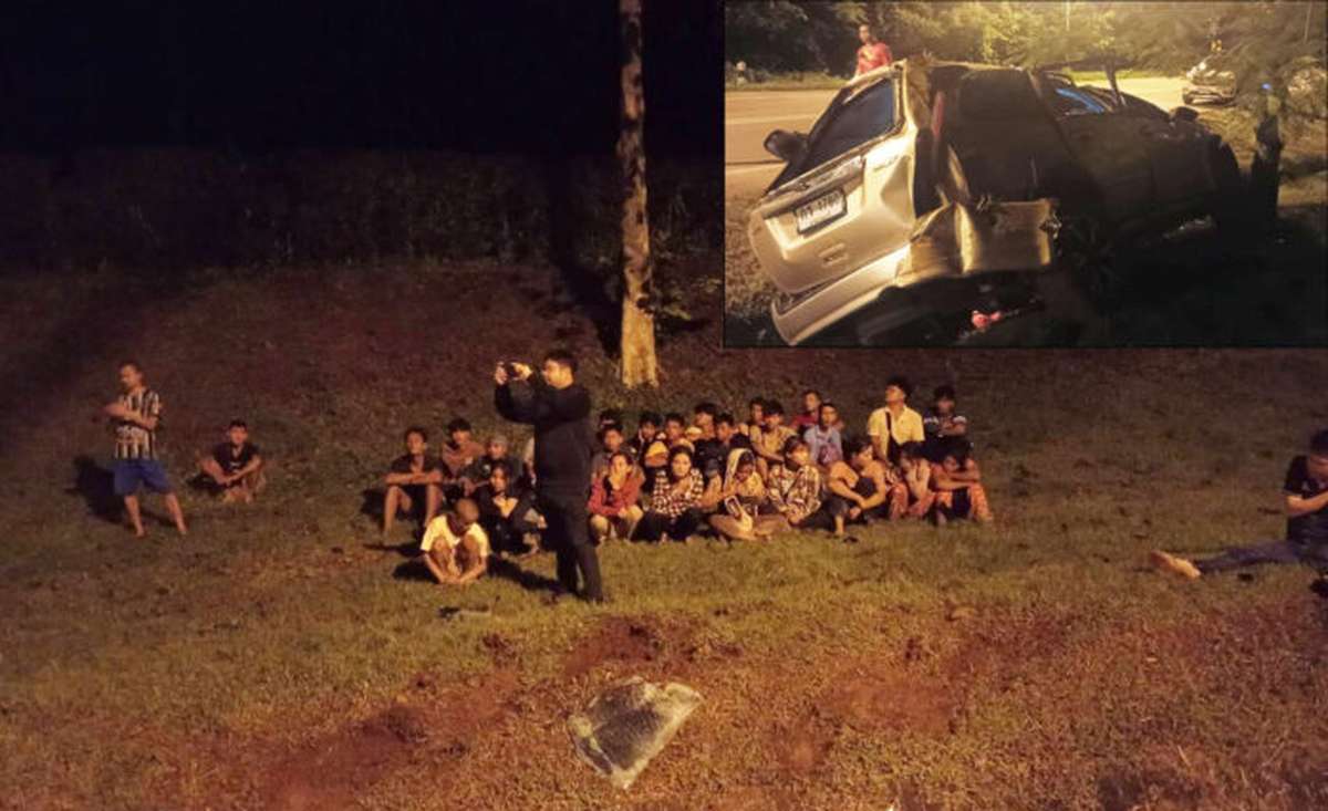 SUV voller Migranten verunglückt