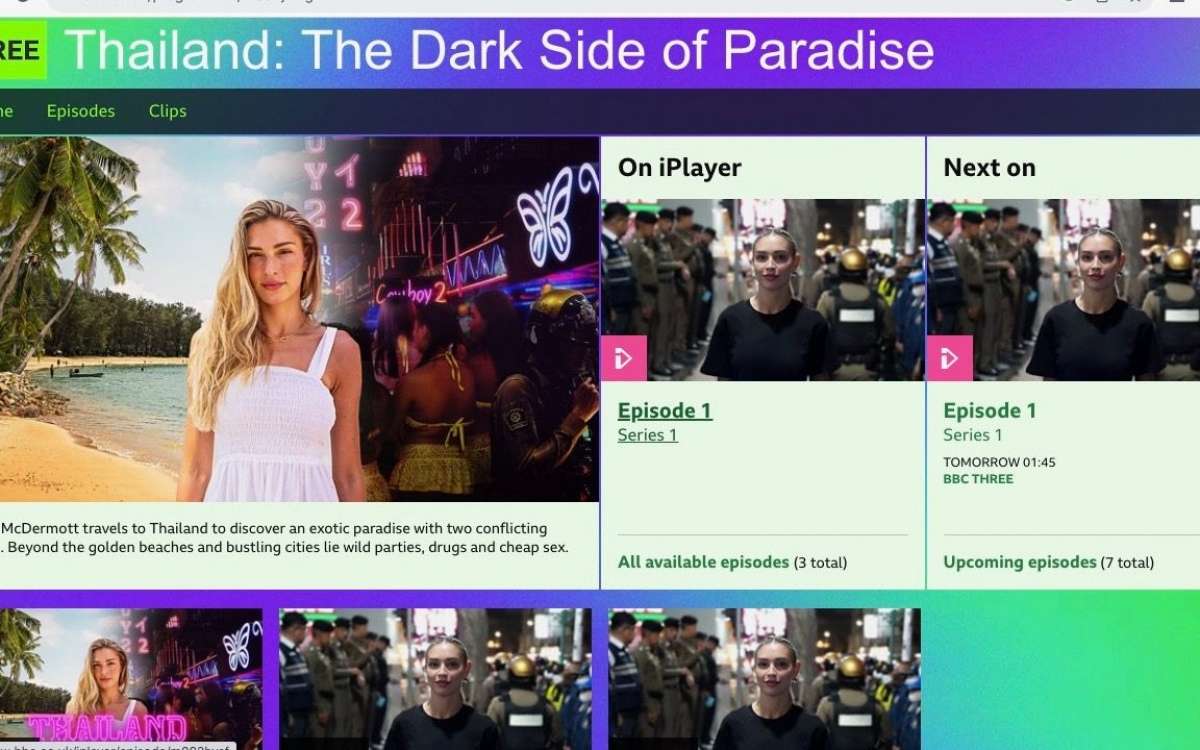 UPDATE: BBC „Thailand: The Dark Side of Paradise“