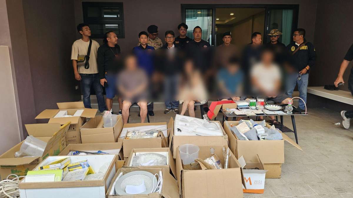 Drogenlabor in Pattaya entdeckt – Ausländer verhaftet