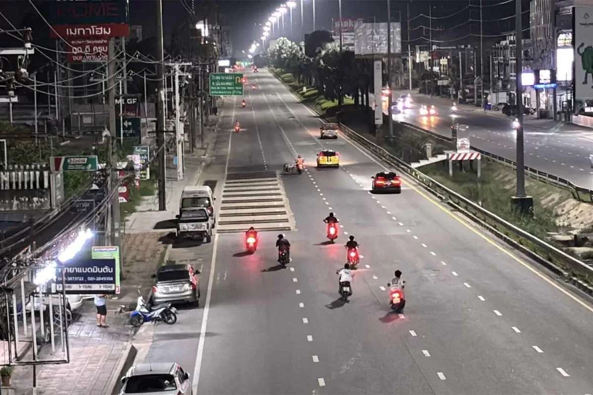 Illegales Motorradrennen in Pattaya gestoppt!