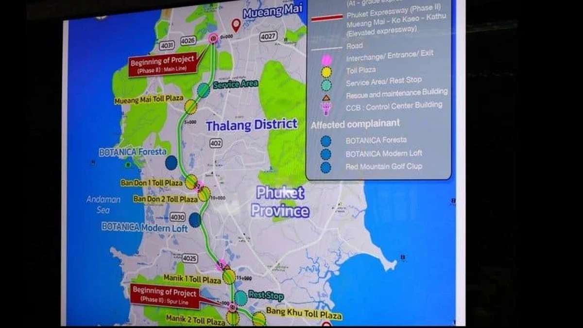 Phuket Expressway 2: Fertigstellung bis 2030?