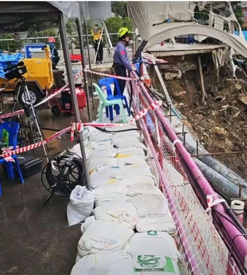 Riesiges Loch in Bangkok: Reparatur im Zeitplan