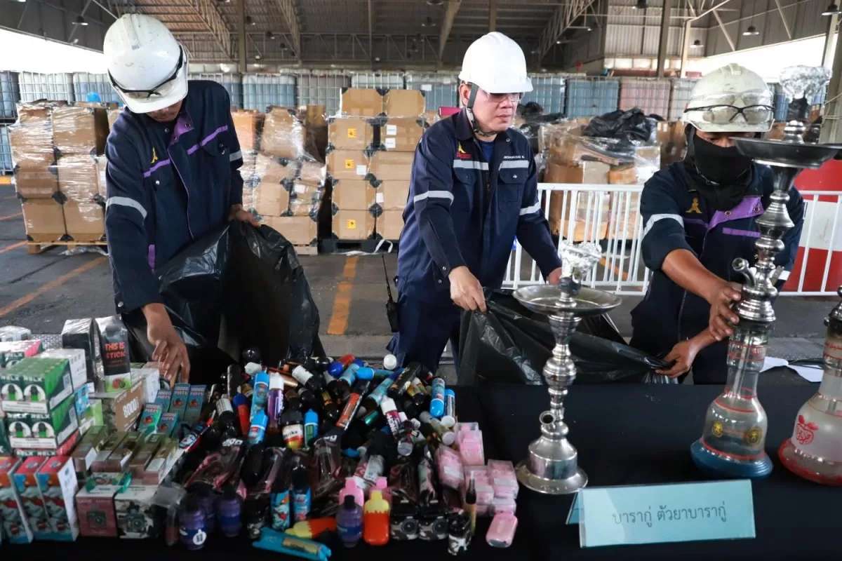 33 Mio. Baht: Regierung vernichtet E-Zigaretten